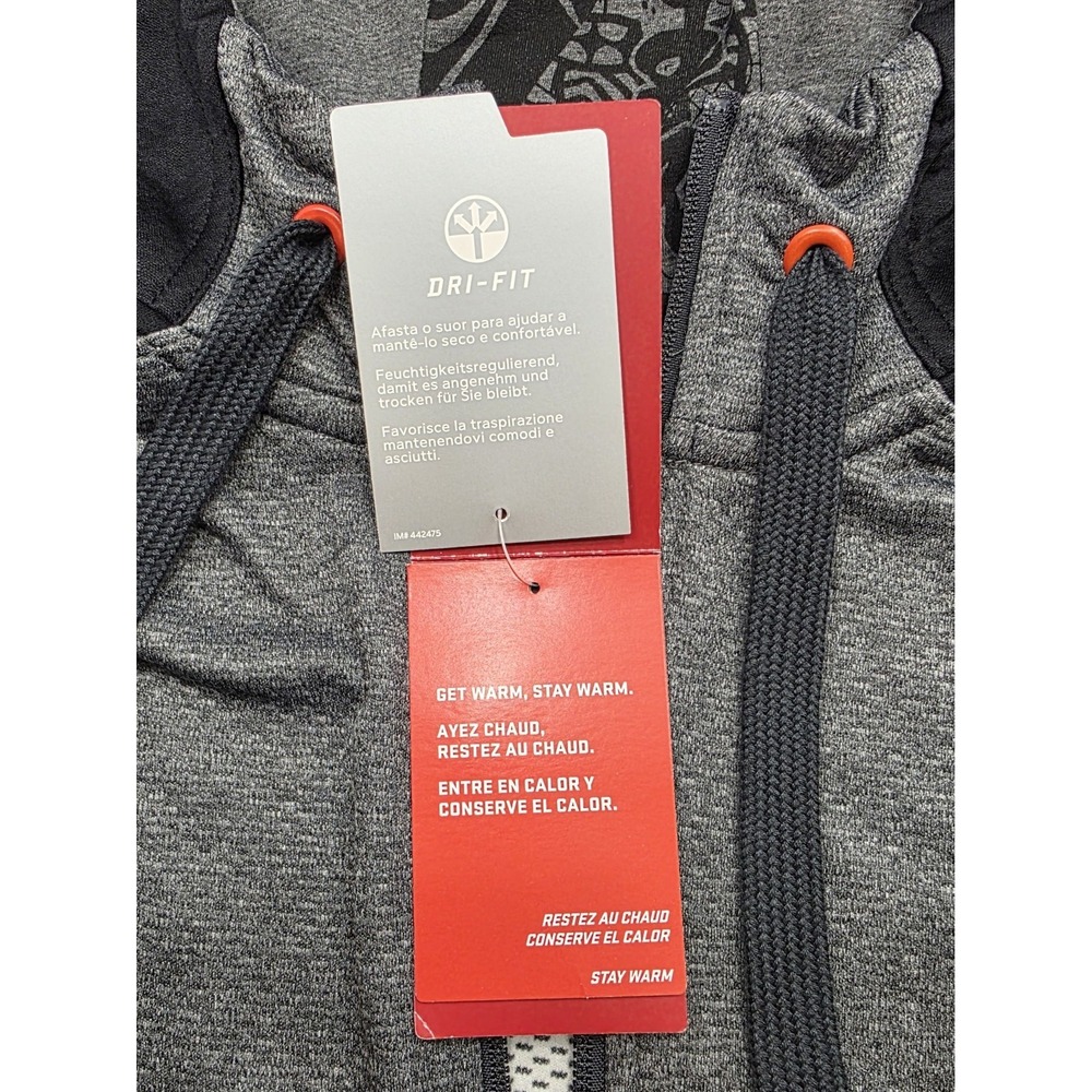 Nike Air Jordan Melo 10th Div 589124 New Full Zip Gray & Black Hoodie. Size 3X - Picture 6 of 14